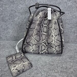 THACKER "Maddy" Neoprene Duffel Tote Large Python Print‎ New w Tags MSRP $198